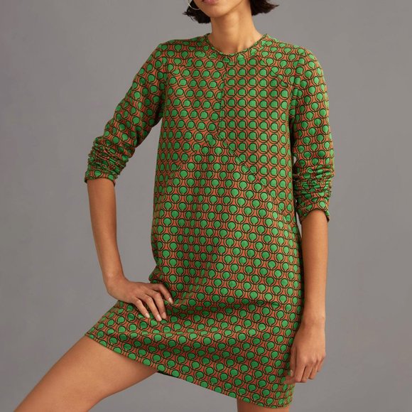 Anthropologie Maeve Jacquard Shift Mini Dress - Picture 2 of 5
